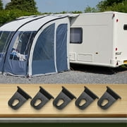 SOFEIYA 5x Awning-Hanger Hook-Racks Tool Clothes Hook For RV Camper Caravan Accessories, black